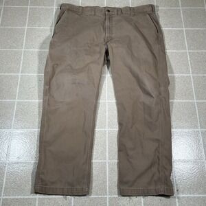 Carhartt Work Pants‎ Men's Relaxed Fit Twill 5 Pocket 10095-253 Khaki 44 X 30